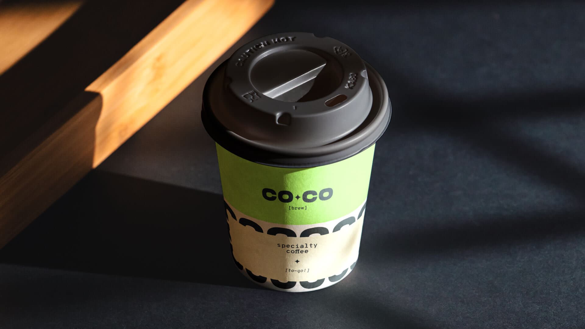 Co.Co Brew. A product render for the brew vertical's to go cup.