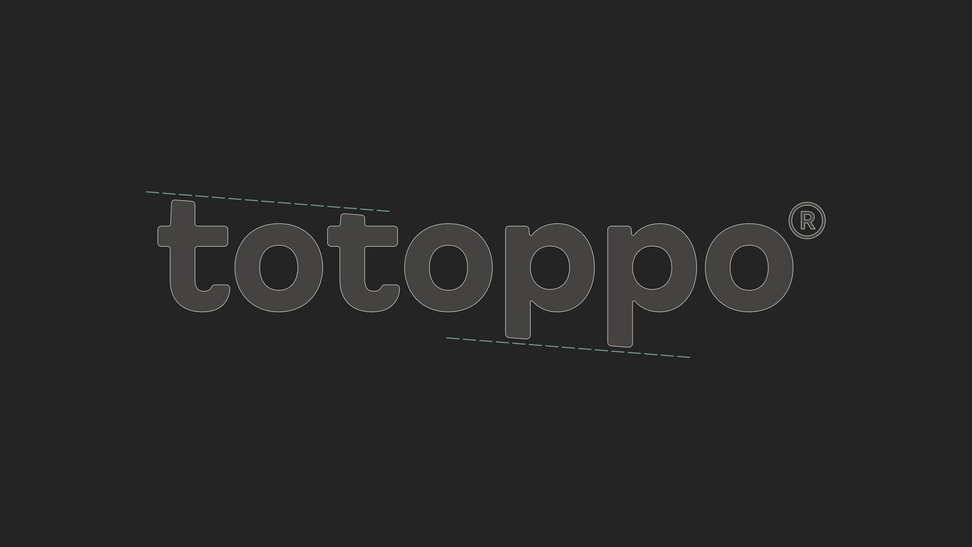 Totoppo. Logotype construction detail.